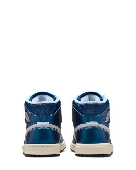 Nike Blue Air 1 Mid Se Basketball Sneaker