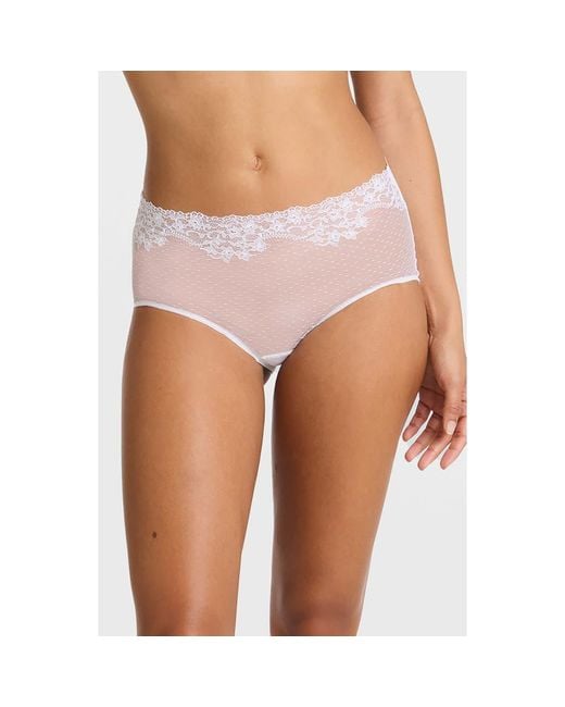 Commando White Double Take High Waist Briefs