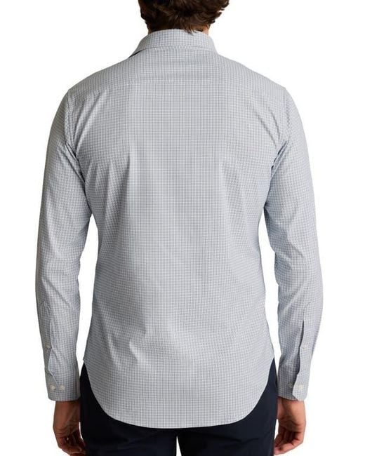Bonobos Gray Tech Check Button-Up Shirt for men