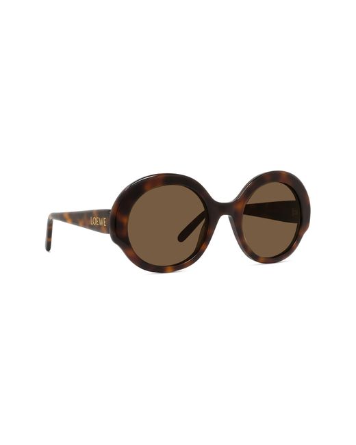 Loewe Brown Thin 52mm Round Sunglasses