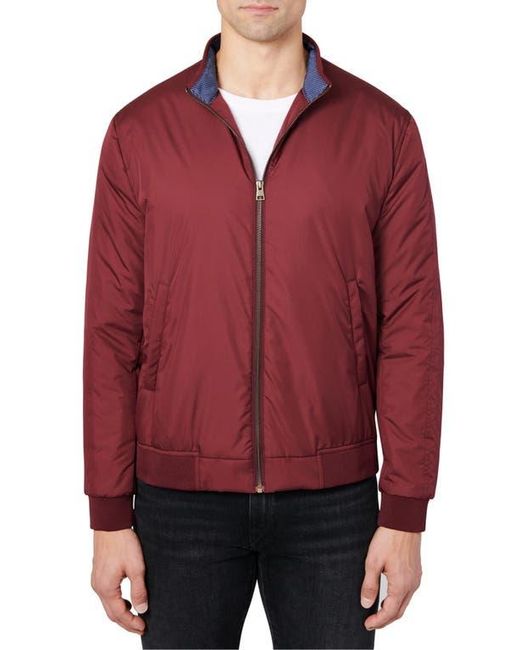 Con.struct Red Solid Padded Hybrid Jacket for men