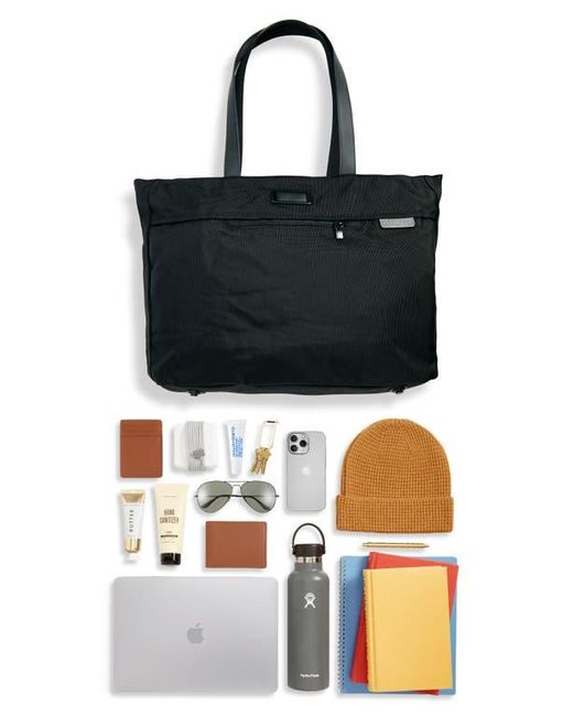 Briggs & Riley Black Baseline Traveler Tote Bag for men