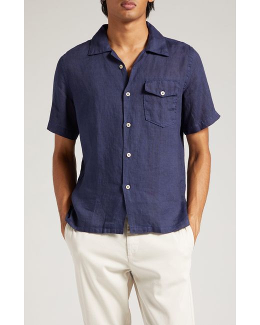 Nordstrom Short Sleeve Linen Button-Down Shirt