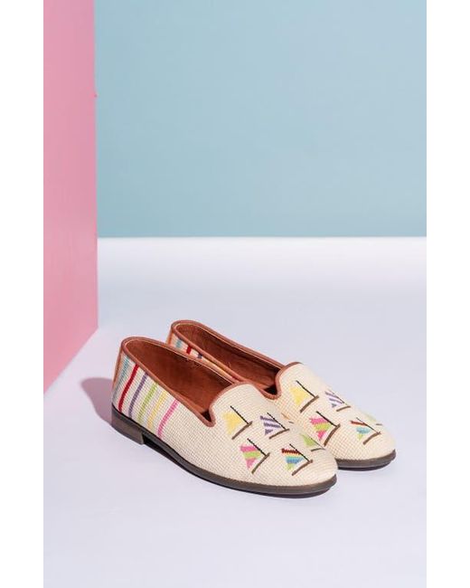 PAIGE Pink By Paige Needlepoint Nautical Flat