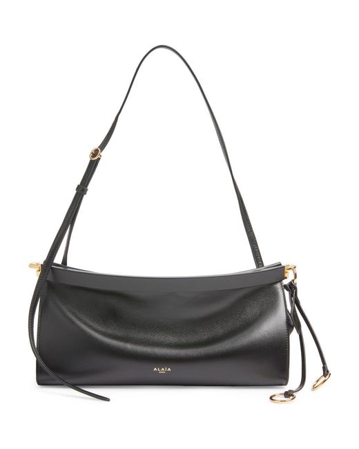 Alaïa Black Medium Le Click East/West Leather Shoulder Bag