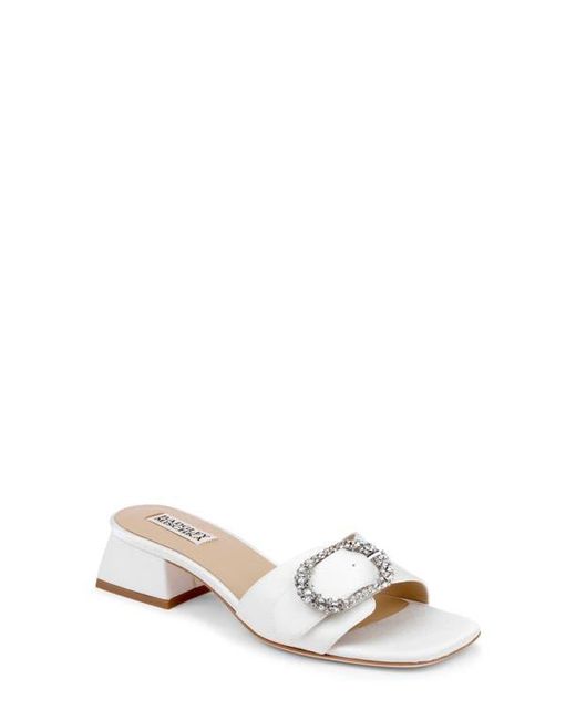 Badgley Mischka White Odalys Sandal
