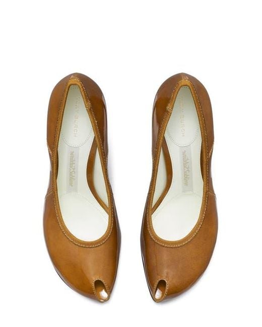 Tory Burch Brown Pointed Toe Pump