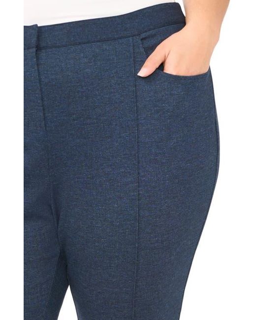 Halogen® Blue Pintuck Kick Flare Pants