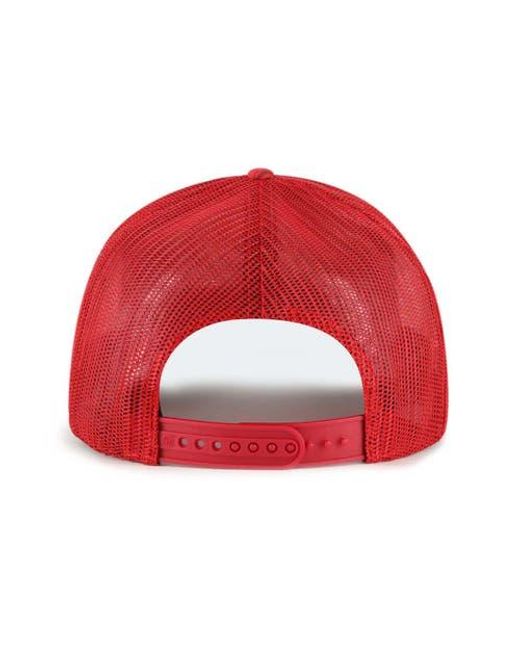'47 Red Washington Commanders Fiji Trucker Adjustable Hat for men