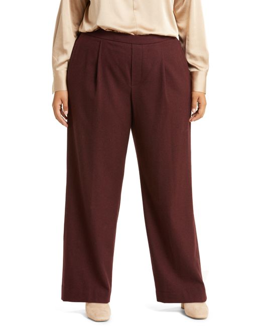 Vince Red Flannel Easy Pull-on Pants