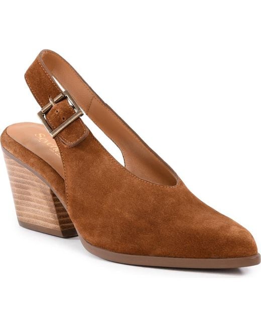 Seychelles Brown Baby Faced Slingback Pump