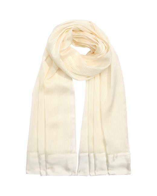 Echo Natural Satin Stripe Metallic Wrap