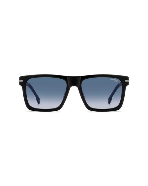 Carrera Blue 55Mm Gradient Rectangular Flat Top Sunglasses for men