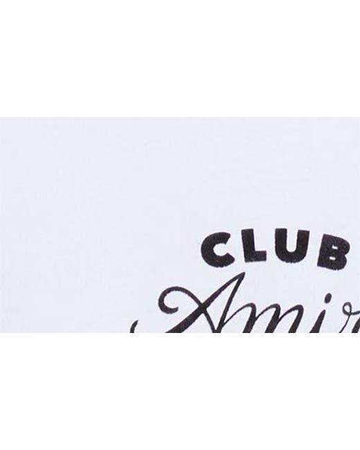 Amiri White Club Graphic T-Shirt for men