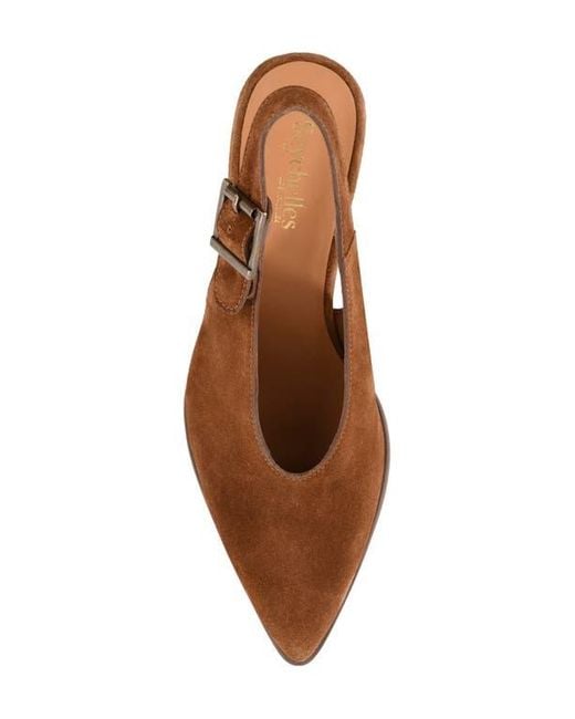 Seychelles Brown Baby Faced Slingback Pump