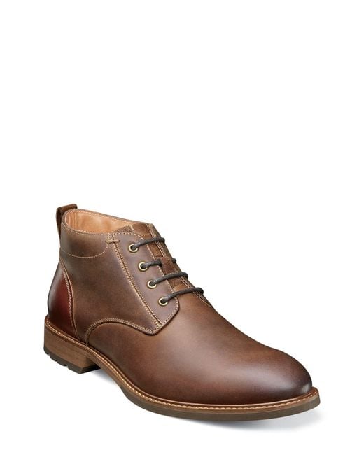 Florsheim Brown Lodge Plain Toe Boot for men
