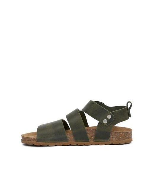 Celtic & Co. Green Triple Strap Sandal