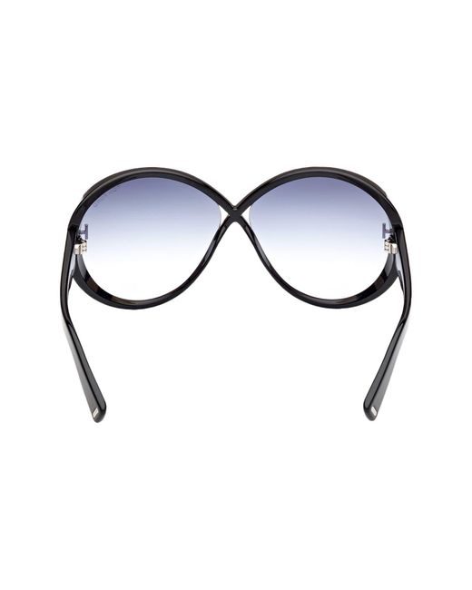 Tom Ford Blue Edie 64mm Oversize Round Sunglasses