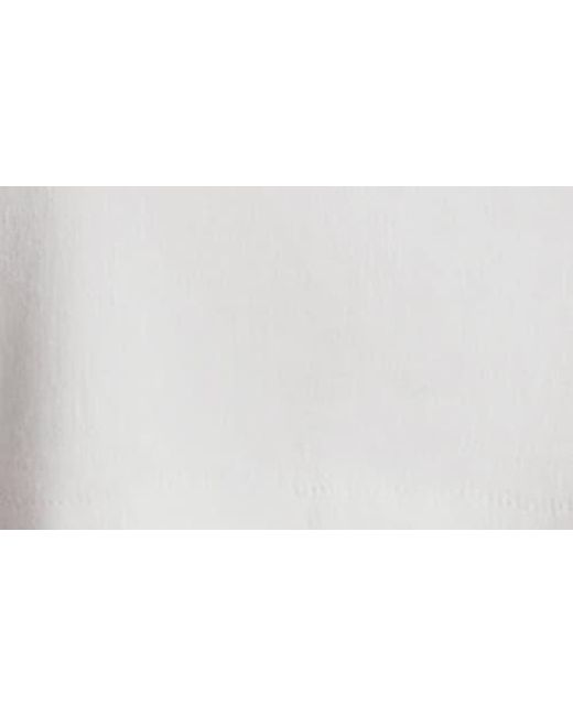 FAVORITE DAUGHTER White The Abby Linen Blend Square Neck Crop Shell