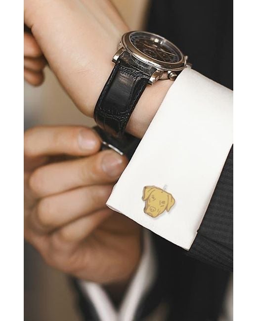 Cufflinks Inc. Metallic Labrador Cuff Links for men