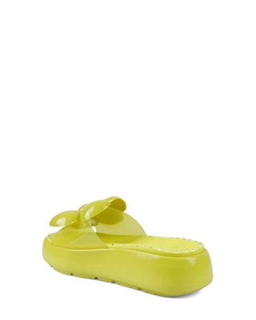 Zigi Yellow Arria Platform Sandal