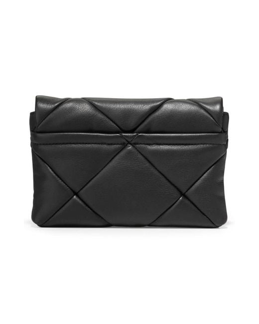 Cole Haan Crystal Quilted Leather Clutch in Black Lyst