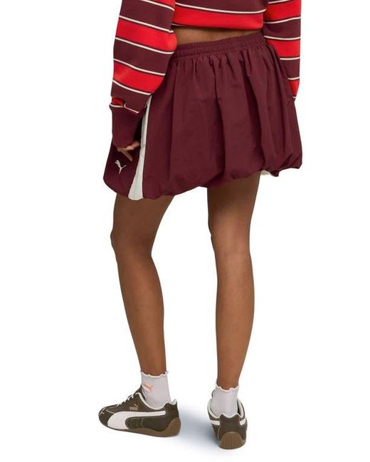PUMA Red T7 Bubble Hem Skirt