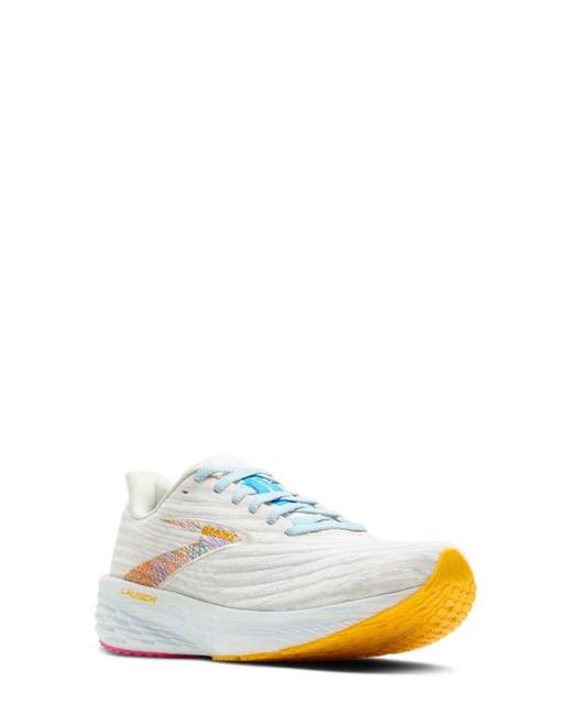 Brooks White Launch 11 Running Shoe