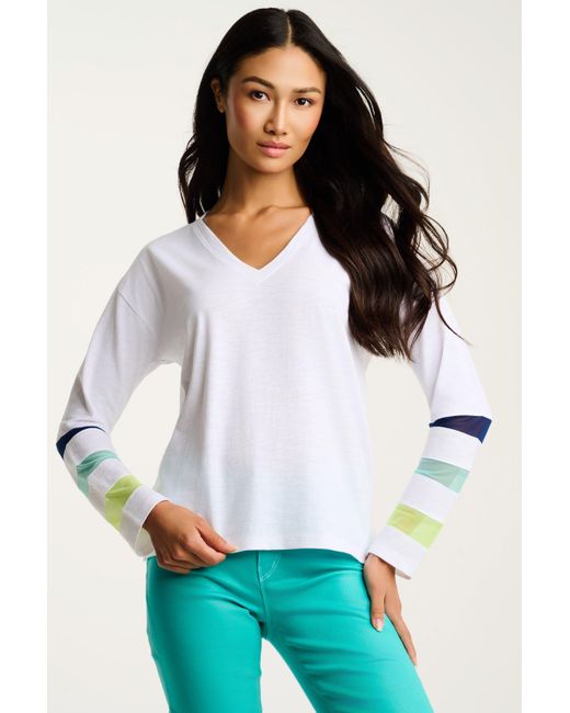 Lisa Todd White Mesh Fest Tee