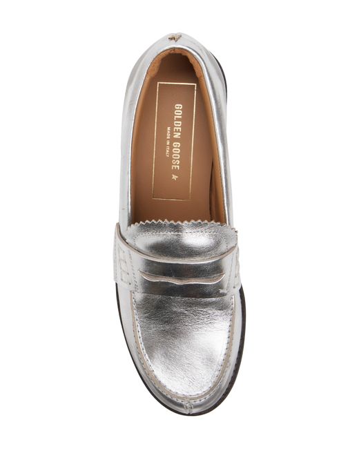 Golden Goose Deluxe Brand White Jerry Penny Loafer