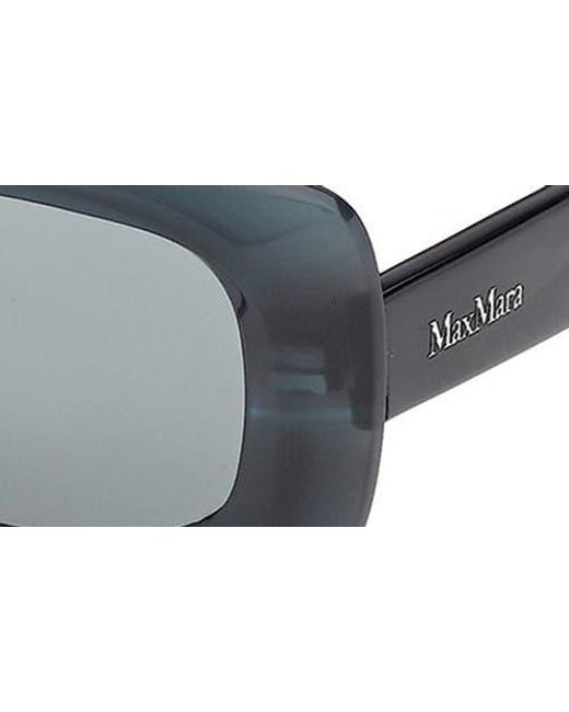 Max Mara Multicolor 53Mm Rectangular Sunglasses