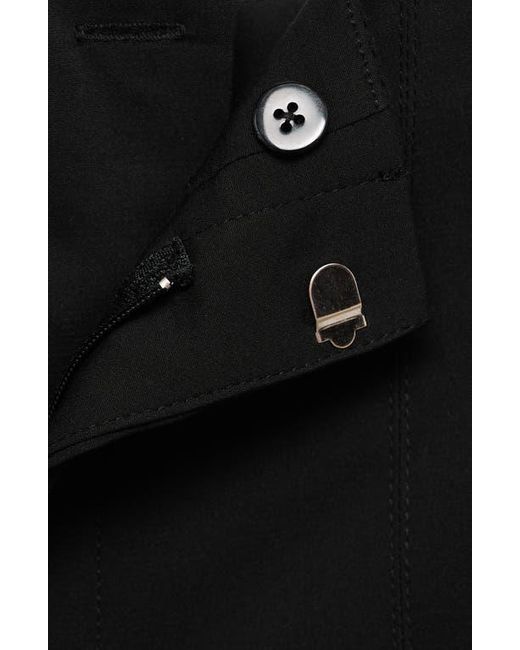 Mango Black High Waist Cotton Shorts