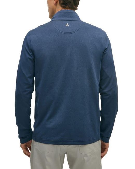 Brooks Brothers Blue Half Zip Pullover for men