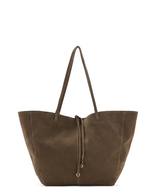 Mango Brown Suede Shopper Bag