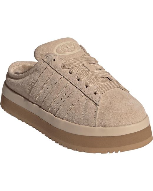 adidas Campus 00S Winter Low Sneaker Mule in Natural | Lyst