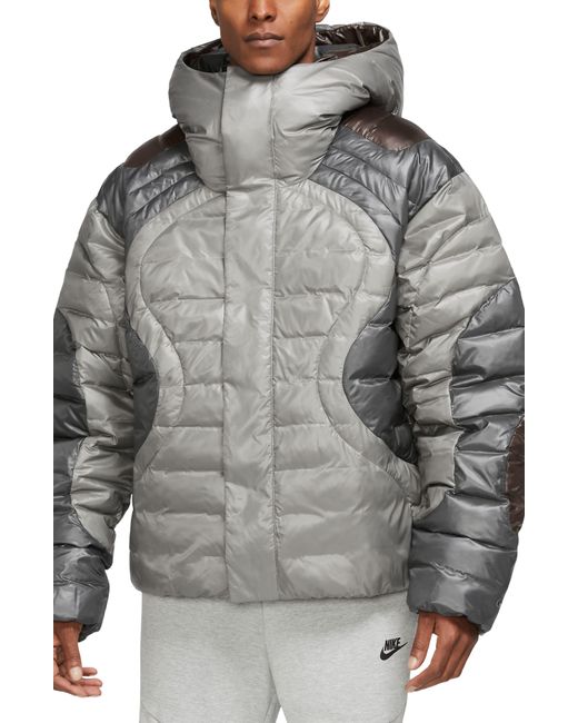 Nike Gray Sportswear Tech Pack Therma-fit Adv Water Repellent Insulated Puffer Jacket for men