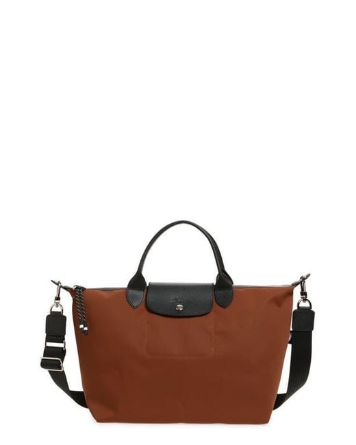 Longchamp Brown Large Le Pliage Energy Recycled Canvas Hobo Bag