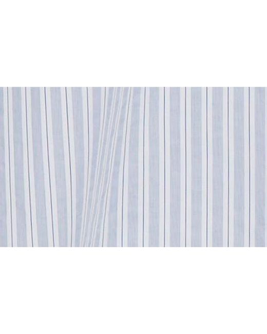 Massimo Alba White Genova Classic Stripe Cotton Button-Up Shirt for men
