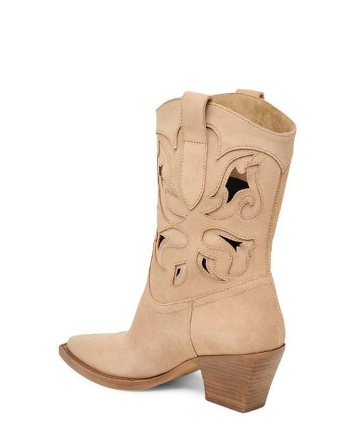 Dolce Vita Natural Ravena Cutout Western Boot