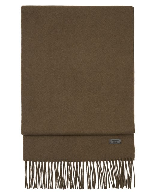 Mango Green Fringe Scarf for men