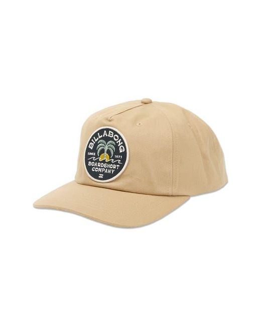 Billabong Natural Sunset Sessions Snapback Baseball Cap for men