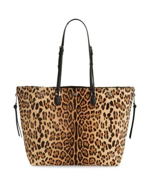 Dolce & Gabbana Brown Shopping Print Genuine Calf Hair Tote for men