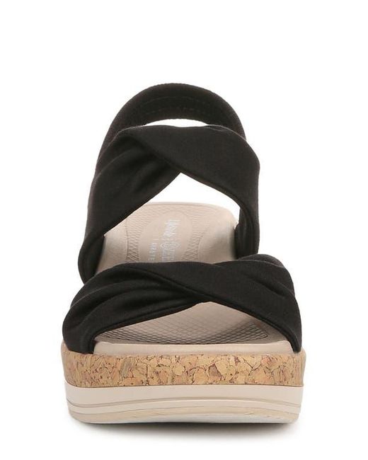 LifeStride Black Riley Slingback Wedge