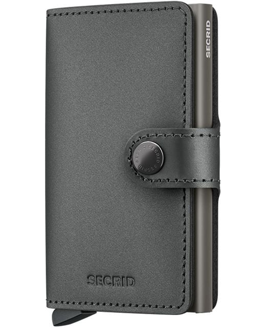 Secrid Gray Miniwallet Matte for men
