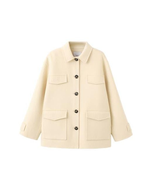 Mango Natural Wool Blend Jacket
