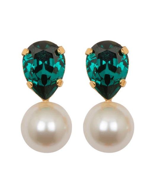 Jennifer Behr Women's Green Cimone Drop Earrings