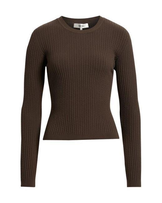 FRAME Black The Fine Cable Sweater