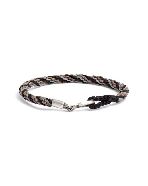 Caputo & Co. Multicolor Macramé Bracelet for men