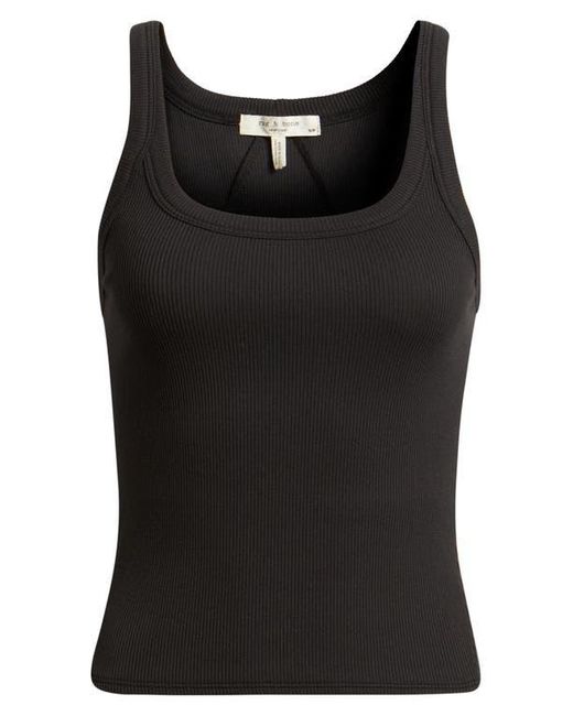 Rag & Bone Black The Essential Rib Tank