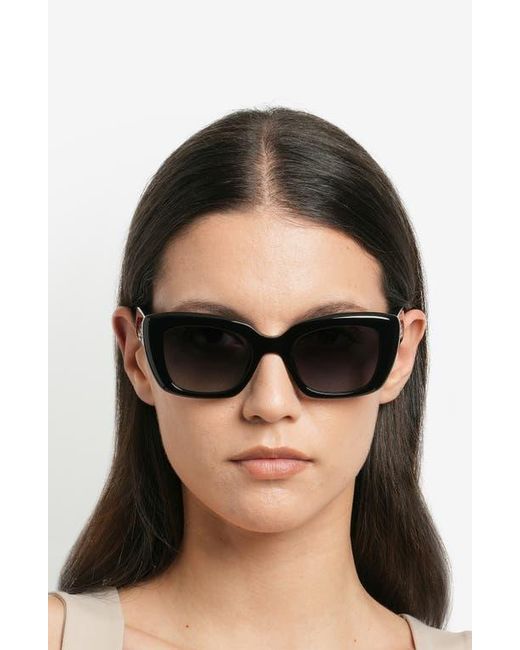 Kate Spade Black Jenell 51Mm Gradient Rectangular Sunglasses